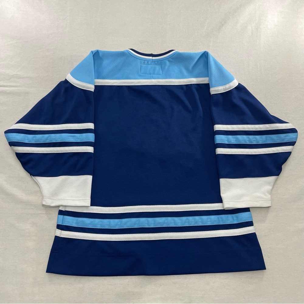 VINTAGE NIKE CENTER SWOOSH MAINE BLACK BEARS STITCHED HOCKEY JERSEY NCAA SIZE L - Picture 7 of 12